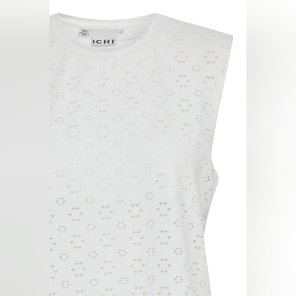 Ichi Ihnatalia Sleeveless Top Shirt Blouse S Cream - Picture 4 of 14